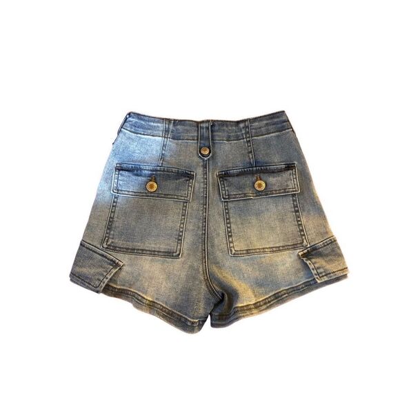 Forever 21 women’s Multipocket stretch jeans shorts, size 24/0 - Picture 2 of 3